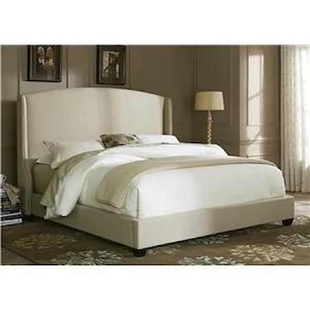 Queen Upholstered Shelter Bed 